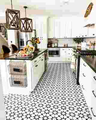 How to Update Tile Without Removing It {Peel and Stick Floor Tiles}